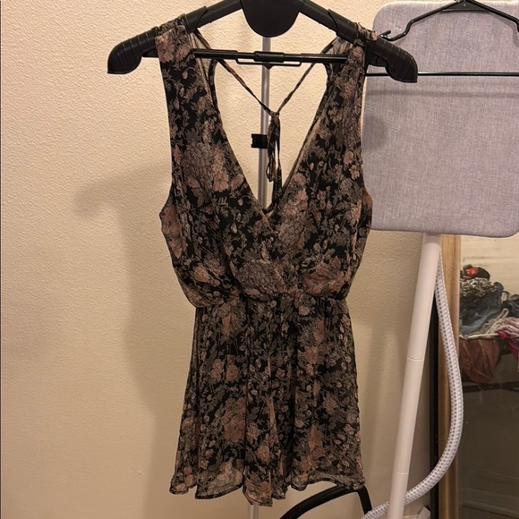 Phanuel Pink and Cream Asymmetrical Jumpsuit - Picture 1 of 4